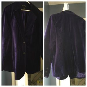 Lane Bryant size US 22 velvet blazer