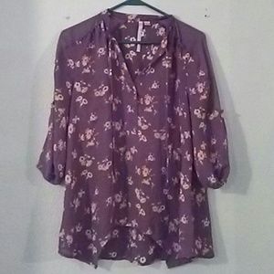Lauren Conrad floral shirt