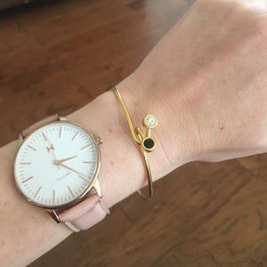 BOGO!! Gold Bracelet with Black and Silver Stones