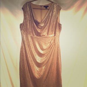 Ralph Lauren Gold Shimmer Dress