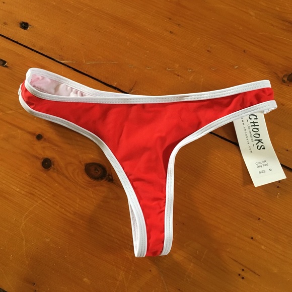 Boutine LA Chooks Bay Red Bikini Bottom M