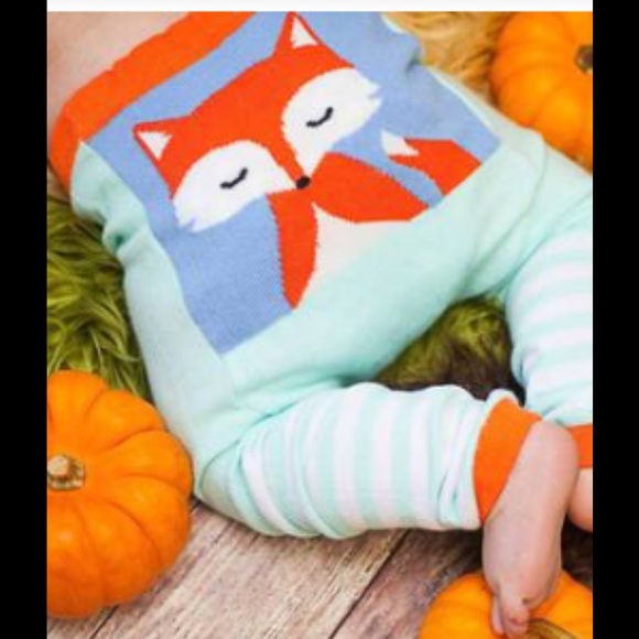 Cozy Knit Foxy Baby Leggings - Picture 2 of 7