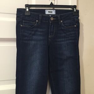 Paige medium wash skinny jeans