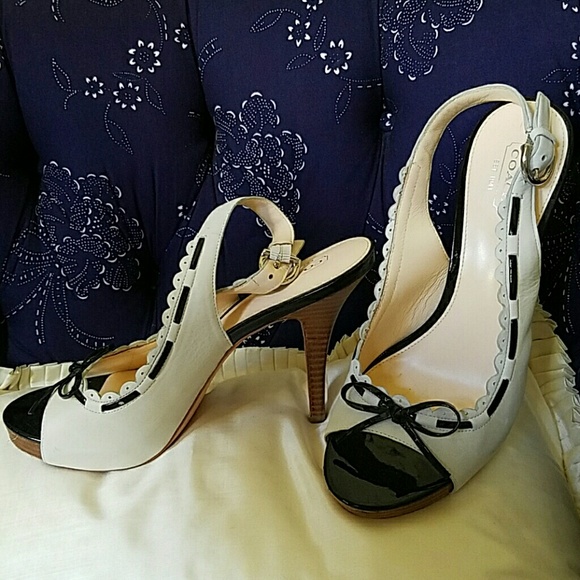 Coach slingback heels