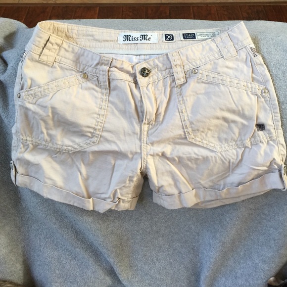 Miss Me tan shorts