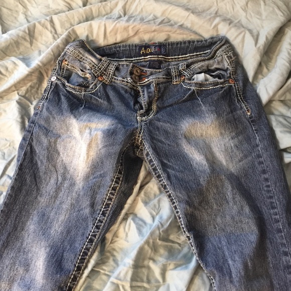 Angels flared stonewashed jeans Sz 13