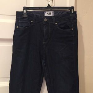 Paige dark wash Hoxton Straight leg jeans