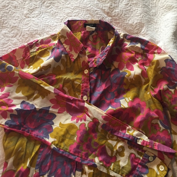 Button down floral top