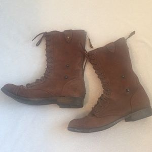 Brown Combat Boots