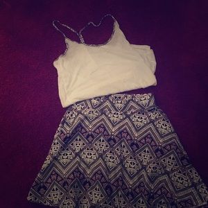 Matching pink outfit!