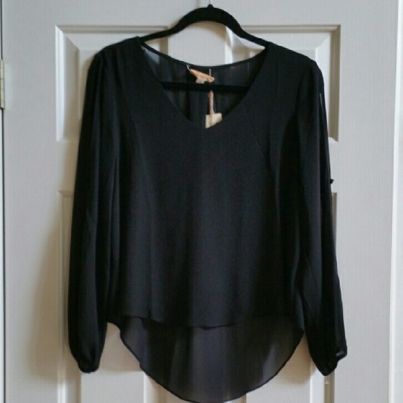 Women's Lost April Black Blouse