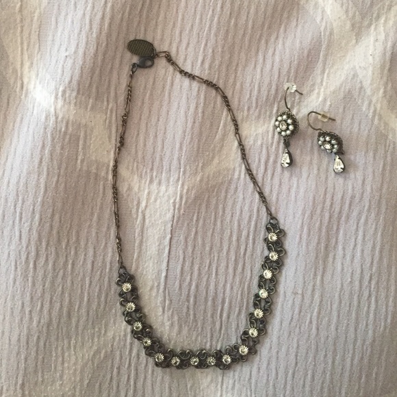 Kenny Ma Swarovski necklace and earrings set