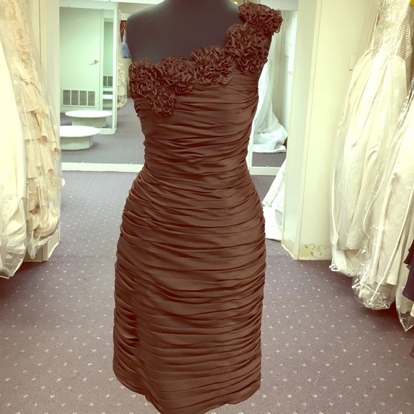 Brown cocktail dress