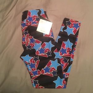 Lularoe OS 4th of July leggings