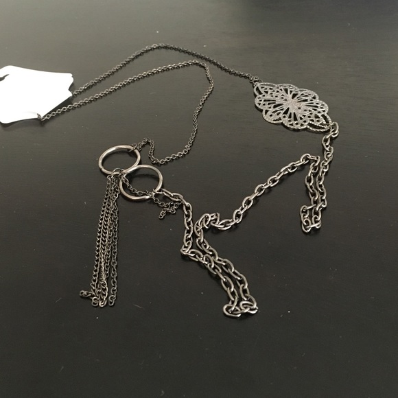 Harvé Bernard Dark Metal Necklace