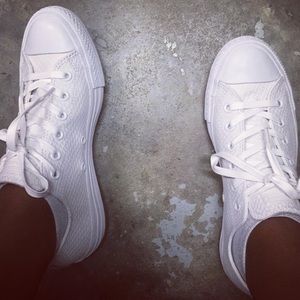 All white converse