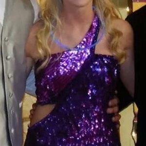 Purple prom dress