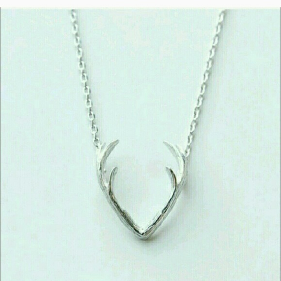 NEW Country Chic Antler necklace silver or gold - Picture 4 of 4