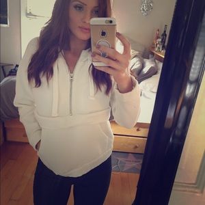 Athletic hooded sweatshirt, worn once