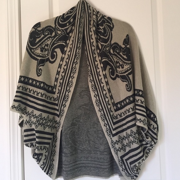 Charlotte Russe Sweaters - Aztec knit shawl