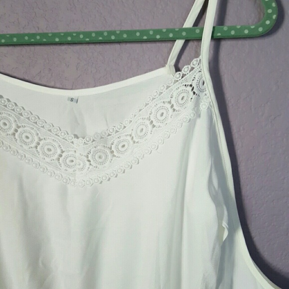 🚫SOLD🚫 NEW white romper! 💖 - Picture 2 of 4