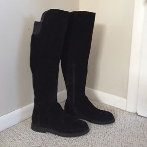 Vince knee high suede boots