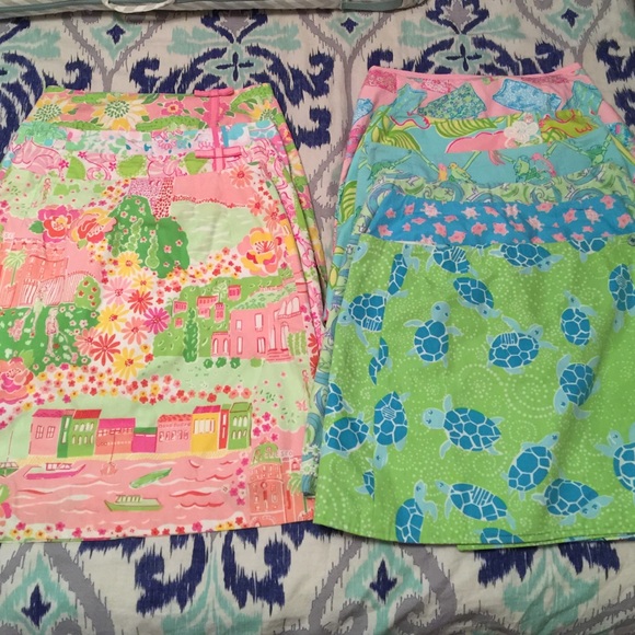 White tag Lilly skirts