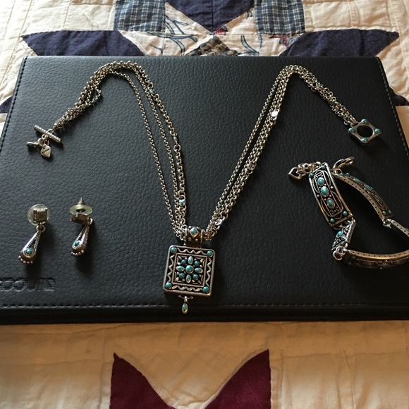Brighton Necklace, earrings and bracelet.
