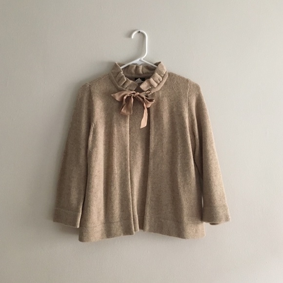 Lightly worn tie neck sweater