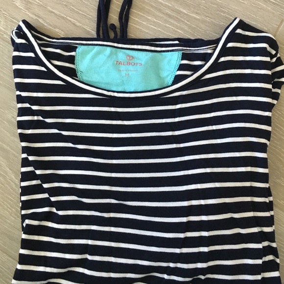 Striped three quarter length Talbots blouse