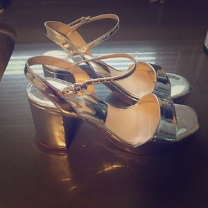 Metallic Zara heels