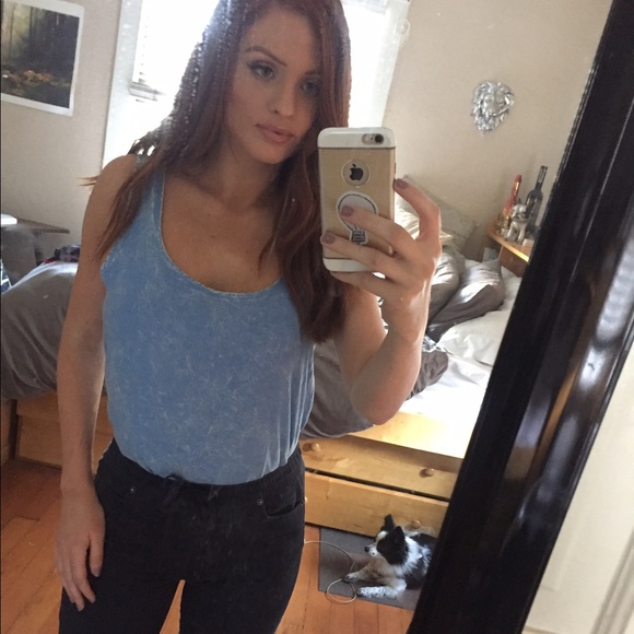 Retro Acid-wash Crop Top