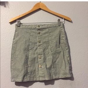 Brandy Melville striped skirt (missing button)