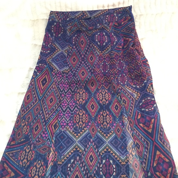 Sheer Maxi skirt with two front slits