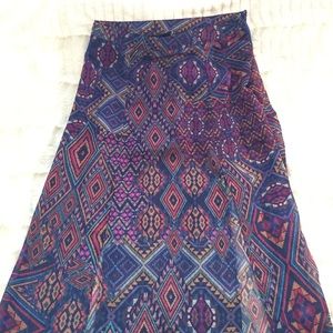 Sheer Maxi skirt with two front slits