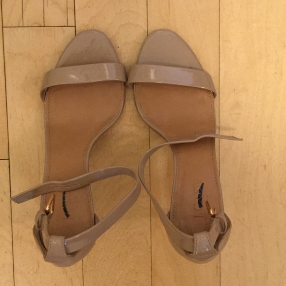 J.Crew Nude Patent Sandals