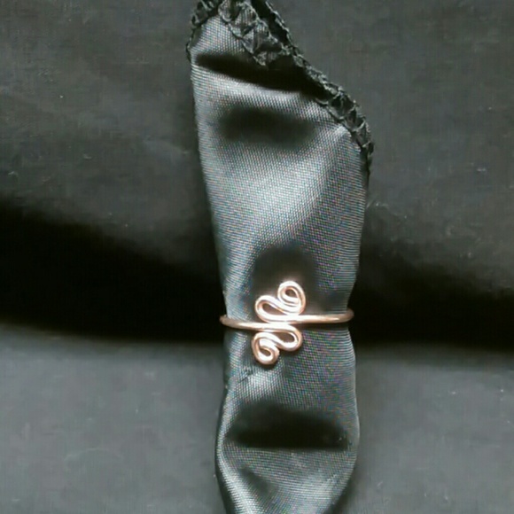 10k Wire, Scroll Fashion Ring(Handmade)