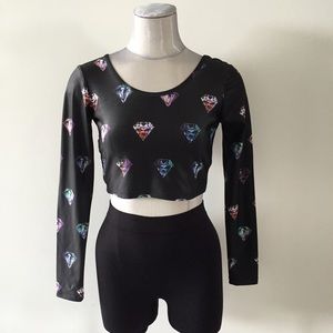 NWT Forever 21 Crop Top w/Gems