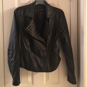 Faux leather jacket NWOT