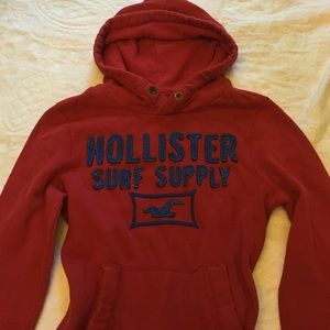 Hollister red hoodie