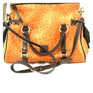 Authentic Booney and Bourkey Ostrich Satchel