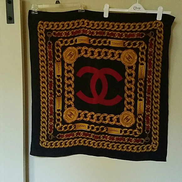 Chanel silk scarf