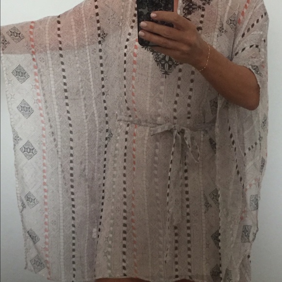 Cynthia Vincent Silk kaftan dress