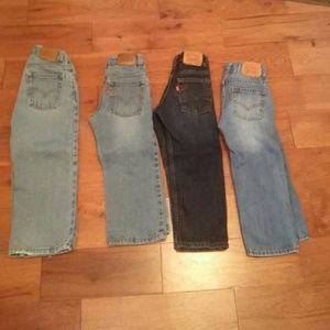 4 pr boys levis jeans