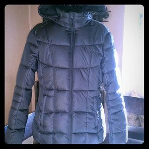 NWOT Womens BLACK winter coat SZ medium