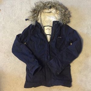 Hollister Navy Blue Utility Jacket