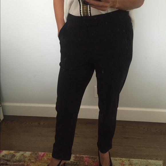Black rag & bone ladies silk trousers