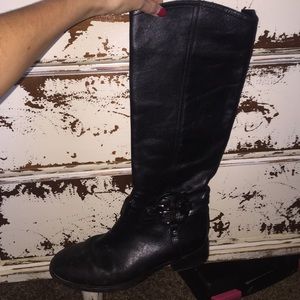 Black leather Tory Burch Boots