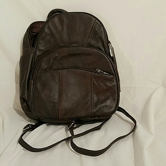 Mini Brown Leather Backpack NWOT