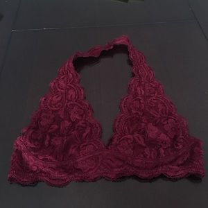 Halter lace bralette